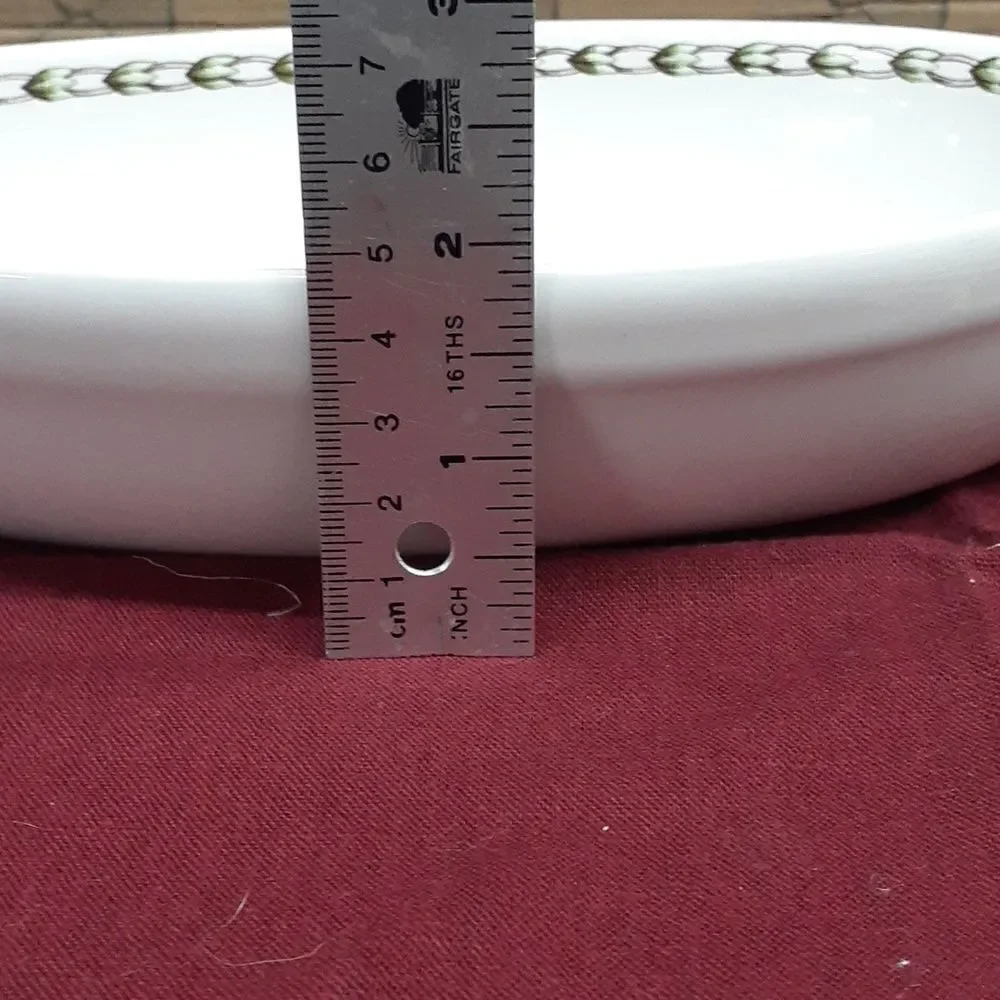4 pc serveware bundle of Queens Hooker baking dish Denby pottery pitcher, & more